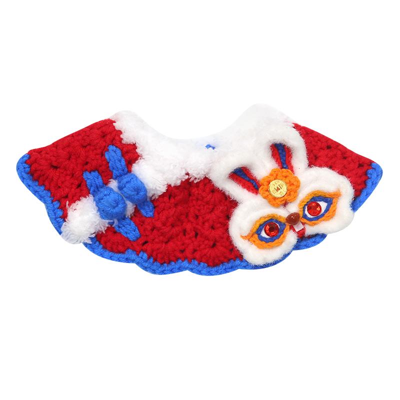 New Cat and Dog Knitted Scarf, Water Scarf, Pet Scarf, Triangle Scarf, Hand Woven Collar, Bow Tie, Annual Limited Edition