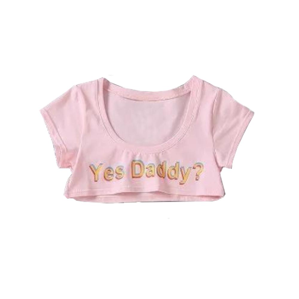 Yes Daddy Micro Crop Top Ddlg Clothing Other Erotic Clothing