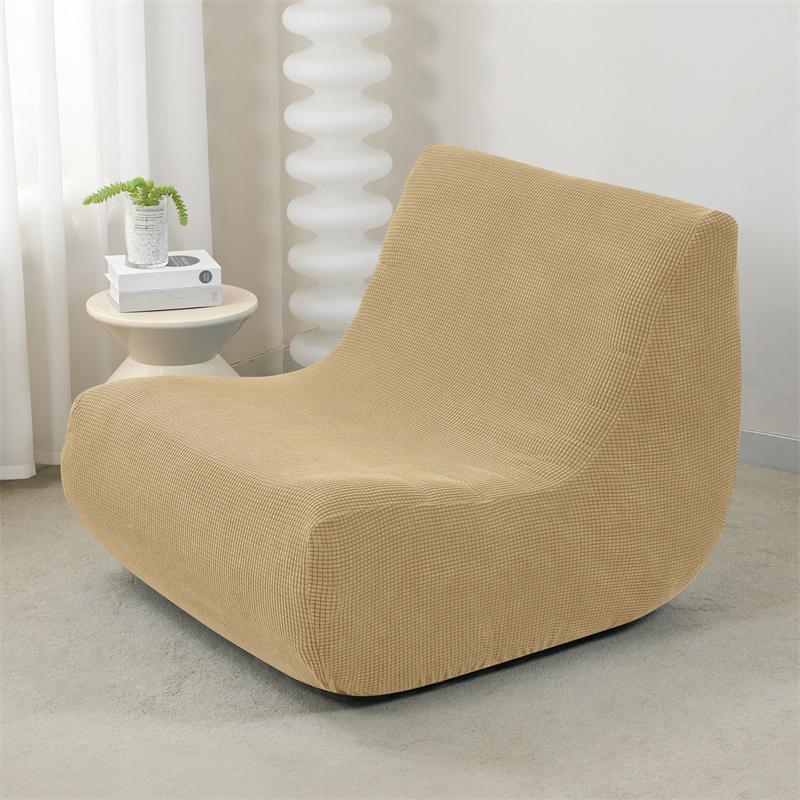Jacquard Stretch Ärmelloser Sofabezug Wohnzimmer Boden Lounge Einzelcouchbezug Rundumbezug Copri Divano Fundas Para Sillones