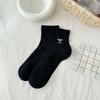 Socks Women, Mesh Breathable Bow Embroidery Small Fresh Short Socks Children, Versatile Socks Thin