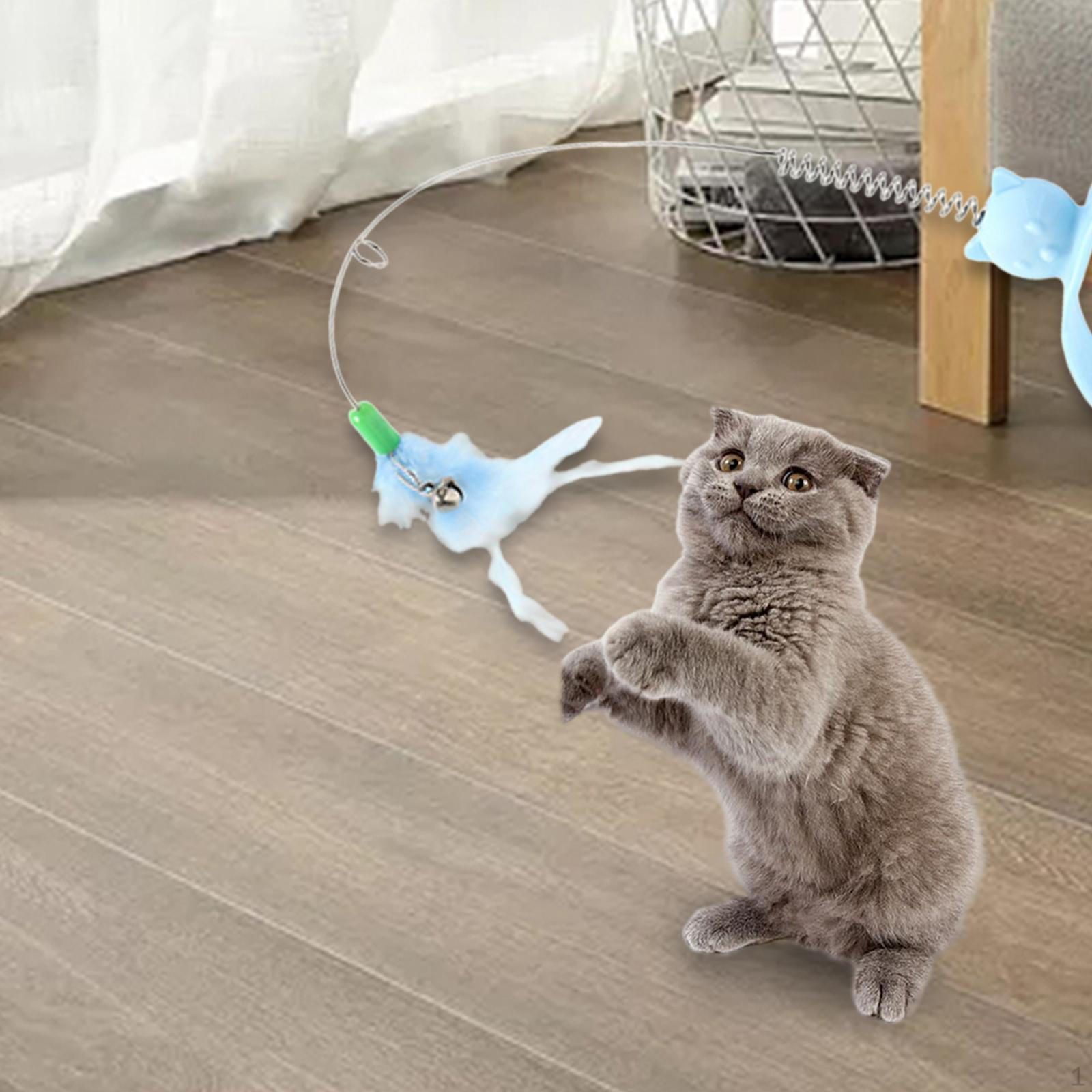 

Игрушка-ошейник с перьями для кошки, товары для питомцев, обогащение, дразнящая палочка