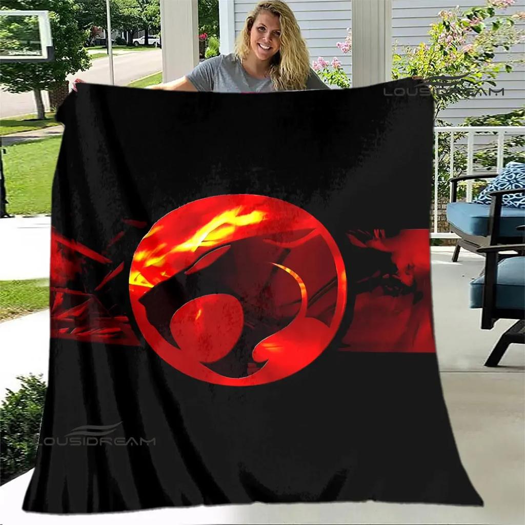 Thundercats anime printed blanket thin blanket Soft and comfortable blanket Home travel blanket bed linings birthday gift