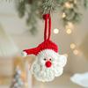 Soft Woven Christmas Tree Pendant Cute Christmas Woolen Socks Ornaments  Home Xmas Decor