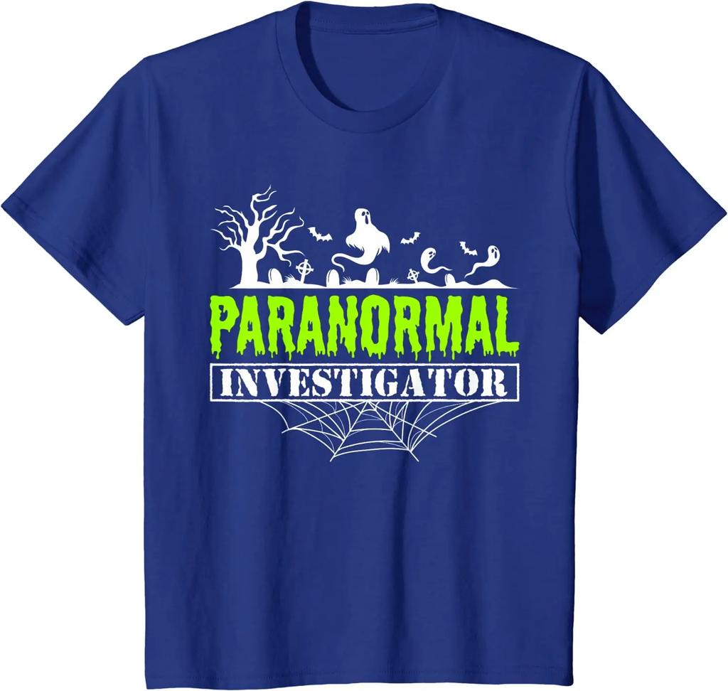 Funny Paranormal Investigator Ghost Hunting Ghost Hunter TShirt for Unisex Unisex Halloween Horror T Shirt Gothic Streetwear
