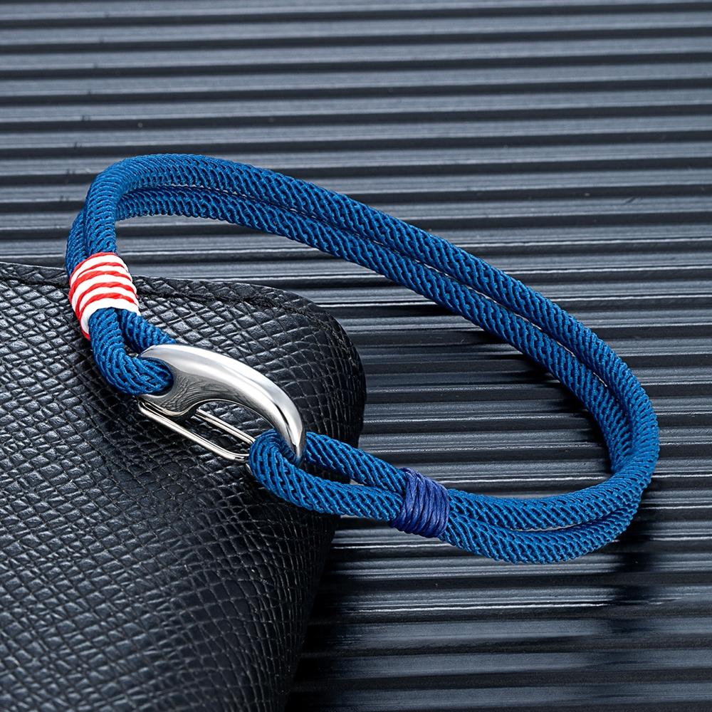 Edelstahl Hummer Federverschluss Doppelfaden Geflochtenes Seil Armband für Männer Frauen Paar Schmuck Geschenke