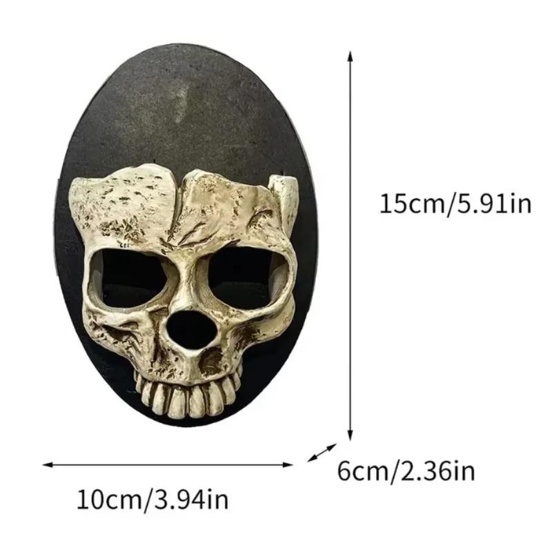 Gothic Style Wall Decoration Resin Handicraft Resin Craft Wholesale Home Decoration Skeleton Candlestick Pendant