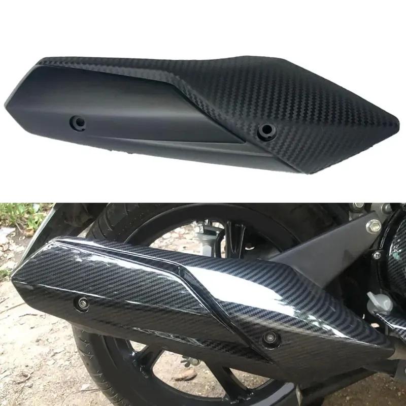 Carbon Fiber Shield Carbon Fiber Black Exhaust Pipe Shield Prevents Object Melting Protects Muffler From Dirt Bike Maintenance