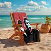 1Pc Scream Horror Icon Beach Towel, Quick Dry, Multi-Use for Beach Pool Gym Yoga Home Travel, Christmas, Halloween, Xmas Gift M929356