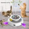 Automatic Fluttering Butterfly Feather 3 In 1 Smart Cat Fun Ball Electronic Interactive Pet Accessories Set