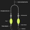 6#/8#/10#/12# Stainless Double-Hook Reverse Bottom Rig Sharp Barbed Anti-entanglement Fishing Double Hook No Unhooking Anti Tangle