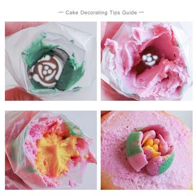 1Pcs Stainless Steel  Tulip Icing Piping Nozzles Pastry Decorating Tips Cake Cupcake Decorator Rose