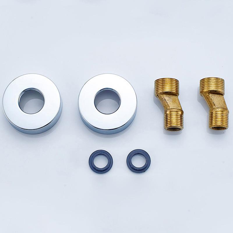 1 Set Shower Fixing Kit Water Pipe Copper/Stainless Steel Decorative Cover Bathroom Faucet Accessories Electroplating Anti Rust