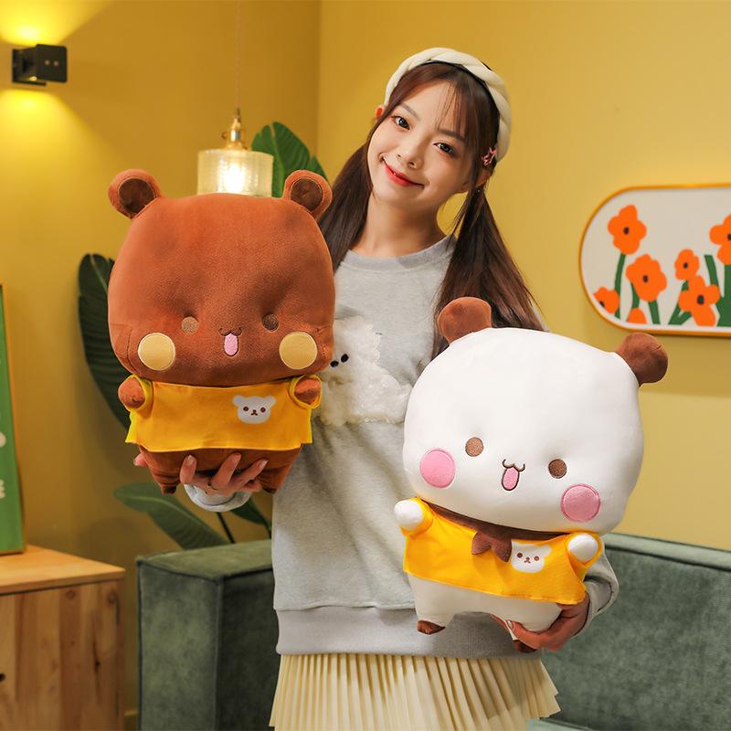 One or Two Panda Emoji Doll Two-dimensional Animation Peripheral Throw Pillow Plush Toy Cushion Doll Birthday