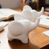Mini-Elefantenfigur, Minimalistische 3D-gedruckte Elefantenstatue, Glückselefant Sammlerstück-Dekoration für modernes Zuhause, Bürodekoration