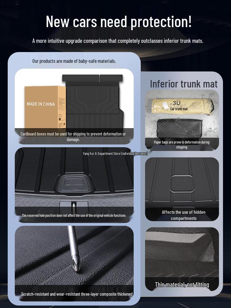 2024-2025 Avatr 07 Trunk Mat TPE Tail Box Accessory