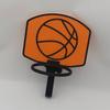 Wall-Mounted Basketball Hoop Miniature 3D Printed Plastic Basketball System Suitable Waste Disposal Hoop Model