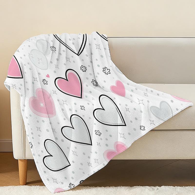 4 Seasons Flannel Blanket Thick, Soft & Cozy, Great for Home, Couch Naps, Guest Rooms, Ideal Valentine’s Day Gift