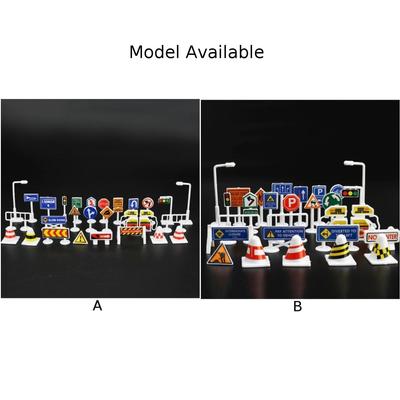 28x Mini Toy Traffic Road Signs Play Set Model Car Town Legler Toys Chidren Kids