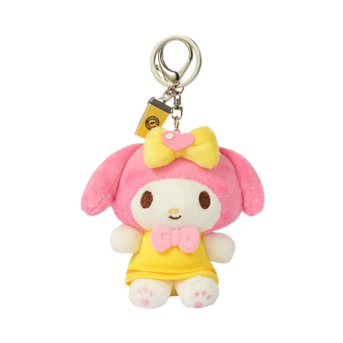 Sanrio x Compose Coffee Sanrio Characters Plush Keyring My Melody Pink ONE SIZE