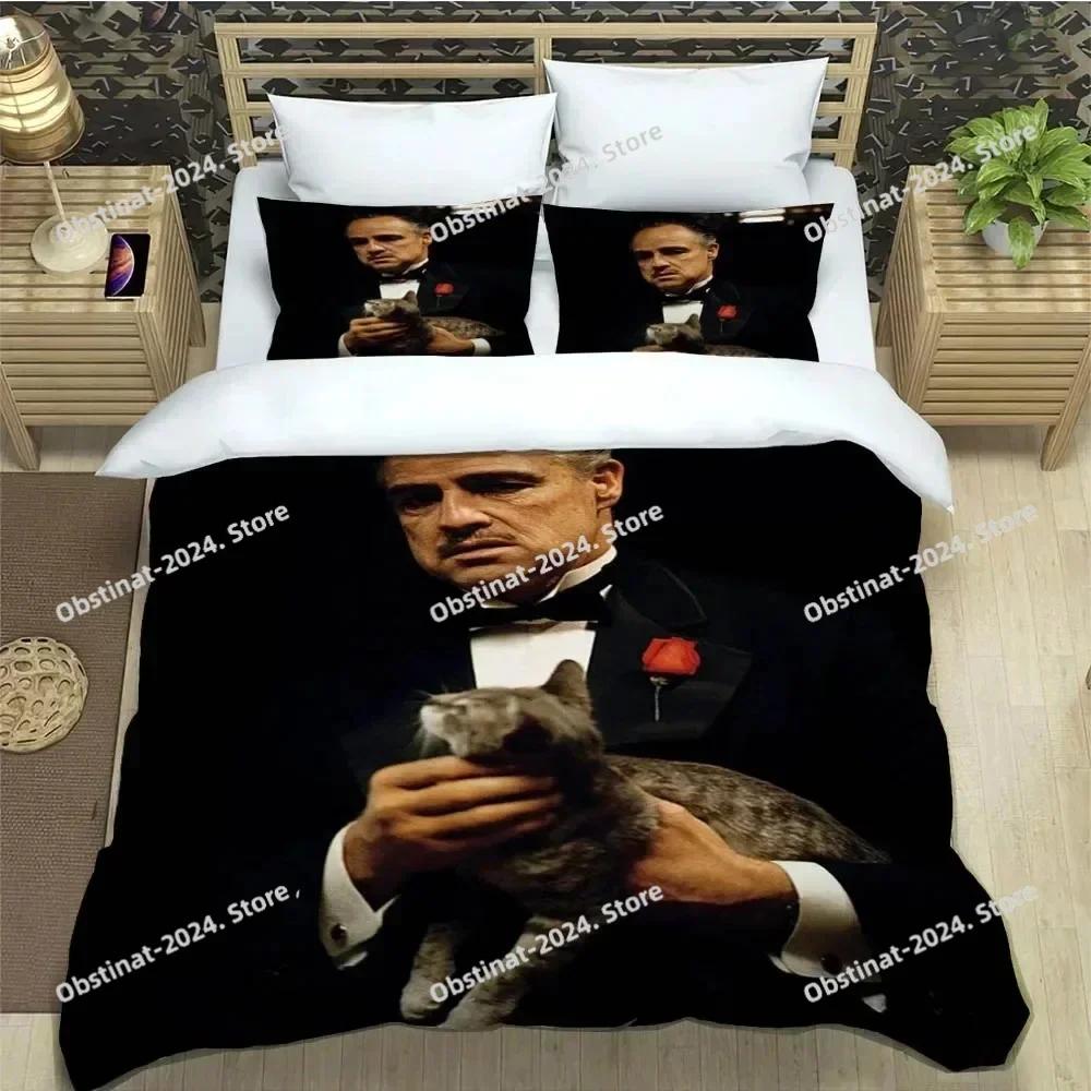 The Godfather Bedding Set Printed Single Comforter Quilt Bed Cover Duvet Cover Pillow Case 3 Pieces Set For Kids Adult Size
