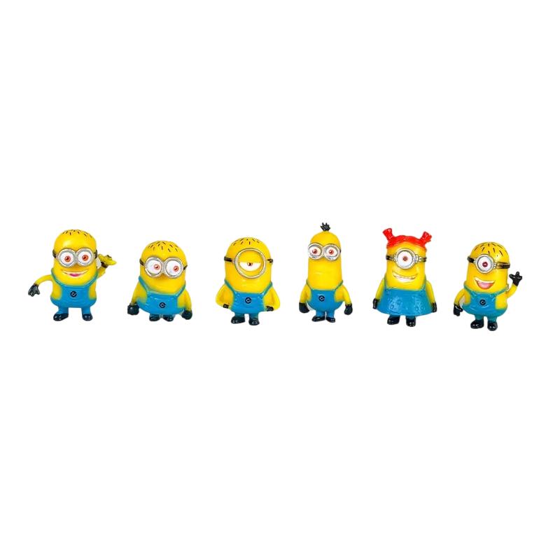 *New 12Pcs/Set Kawai Miniones Figurines Toys 3D Eye Despicable Miniones Action Figures Classic Toys Xmas Gifts For Children