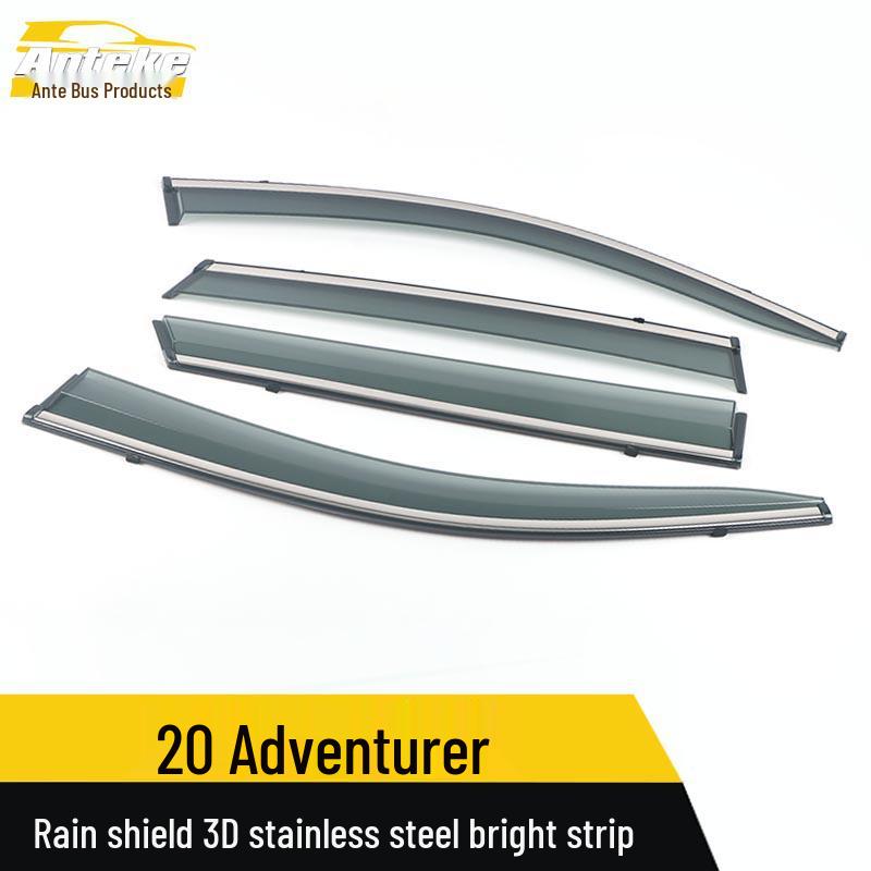 3D Stainless Steel Rain Guard Strip for 20 Adventurer Models - Trim, Decor, Sticker Accessory