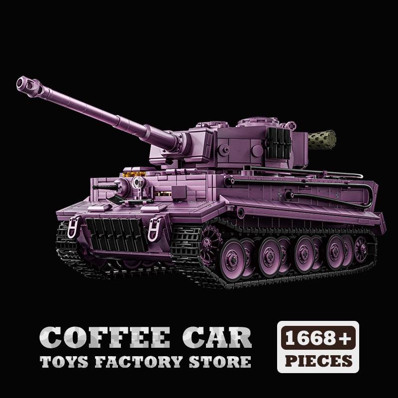 Non-Toxic New Classic Heavy Tank Kv-2 Bricks Moc Set Ww2 Is-2 Panzer Building Blocks Model War Military Cars Children Toys Adult Children Gifts