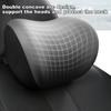 Rückenstütze für Autositz Rücken- und Nackenstützkissen für Auto Nackenkissen Ergonomisches Schaumstoff-Rückenkissen für Auto Komfort und Unterstützung