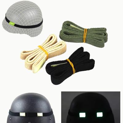 Correa Táctica para Casco Banda Elástica Reflectante Para Correa de Casco Militar Accesorios de Caza y Combate al Aire Libre Autoluminiscente en la Oscuridad