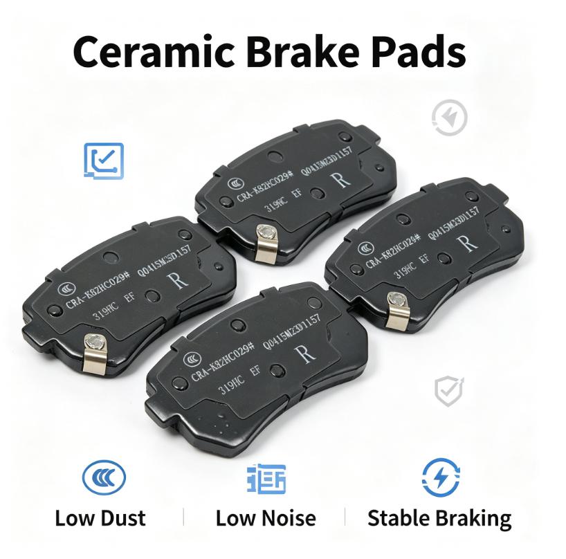 Ceramic Rear Brake Pads 4PCS OE M2624934 for Hyundai Rear Axle