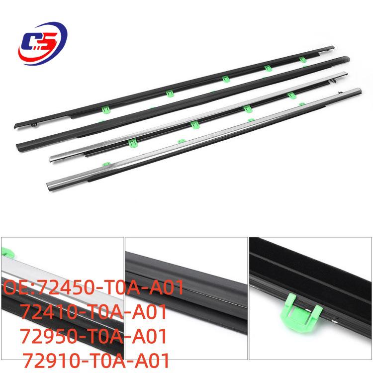 

CR-V Exterior Window Trim Rubber Strip (2012-2016) 72410-T0A-A01 72450-T0A-A01 72410-T0A-A01 72950/72910-T0A-A01