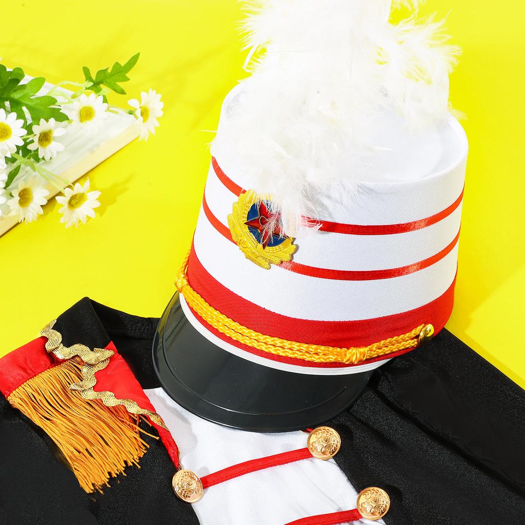 Britischer Trommelfellhut der Royal Guard für Kinder und Erwachsene, Halloween, Cosplay, William, Soldaten, Studenten, Blaskapelle, Ehrengarde, Fahnenhisser-Hut