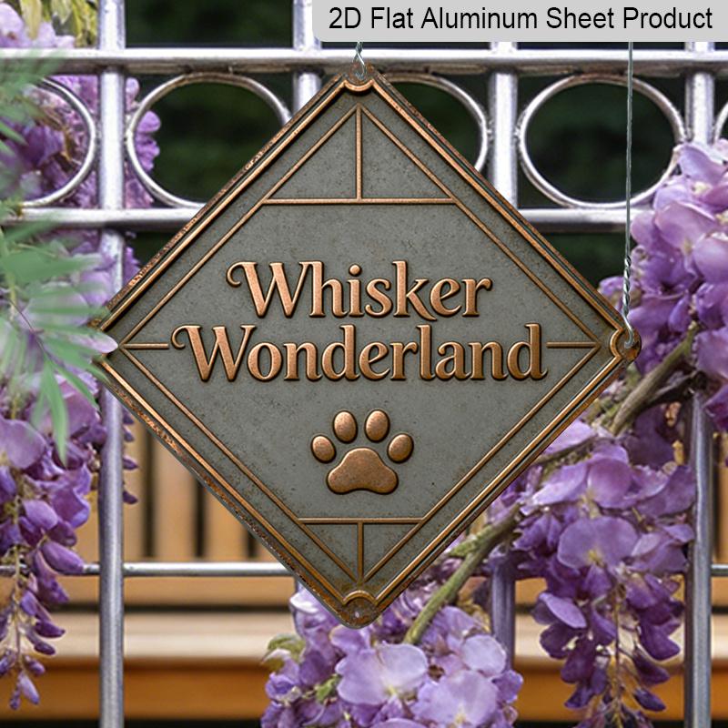

2D Flat - 1pc, Themed Around A Dog Park, Decorative Gift for Pet Lovers, Suitable for Yard, Garden, Fence, Entrance, Outdoor Walls, and Patio 20*20cm