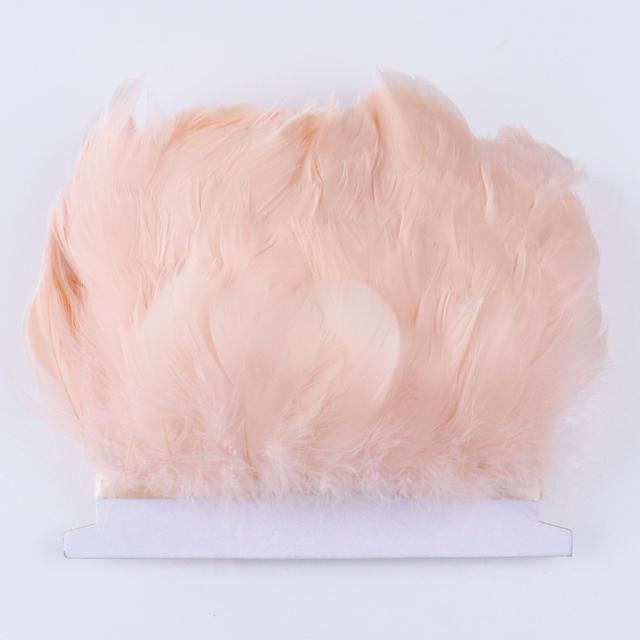 1 m Gåsfjäder Färgad DIY Sömnad Hantverkstillbehör Dekorativt Band Plumas Naturlig 8-12 cm för Bröllopsklänning/Skjortdekoration