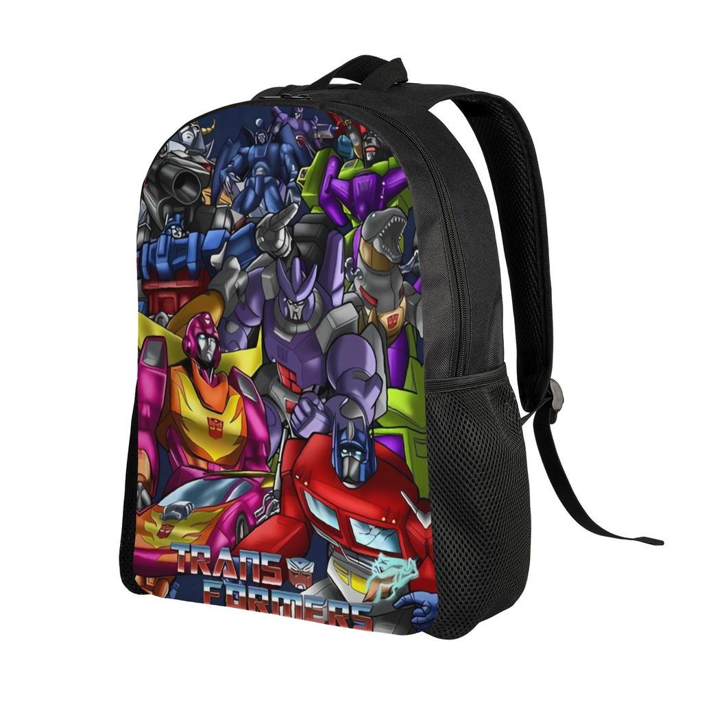 Transformered Cartoon Backpack 3d Printing College Backpacks Boy Girl Fun School Bags Colorful Big Rucksack
