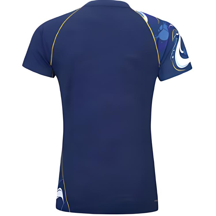Li-Ning Quick-Dry Breathable Short Sleeve T-Shirt Women tops Deep-Navy AAYU230-4