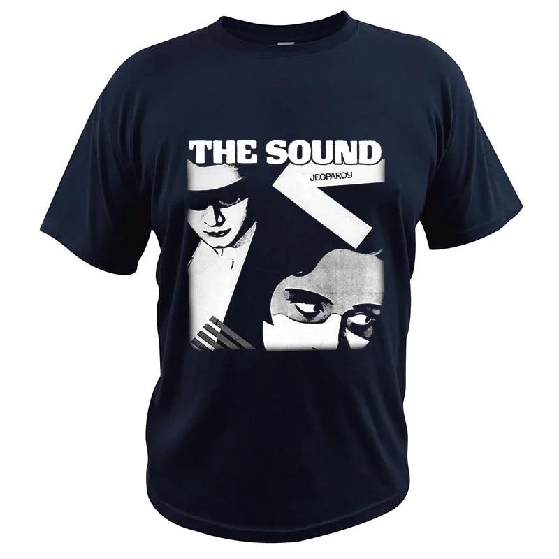 

Футболка «Альбом The Sound» Jeopardy Band, английская футболка для любителей пост-панка, хипстерская уличная одежда, удобный мягкий топ из 100% хлопка, размер ЕС L