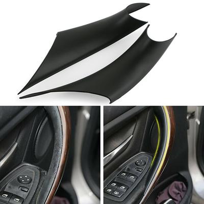 POSSBAY 1 Pair Matte Black Inner Door Handle Cover Inside Protect Case For BMW 3/4 Series F30 F35 2012-2018