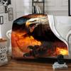 1pc Eagle, Fire Blanket Lightweight Blanket Throw Blanket For Sofa, Bed, Travel, Camping, Livingroom, Office, Couch, Chair yy251010050