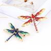 Fashion Crystal Vintage Dragonfly Brooch Large Insect Brooches for Women Pins Wedding Jewelry Accessories