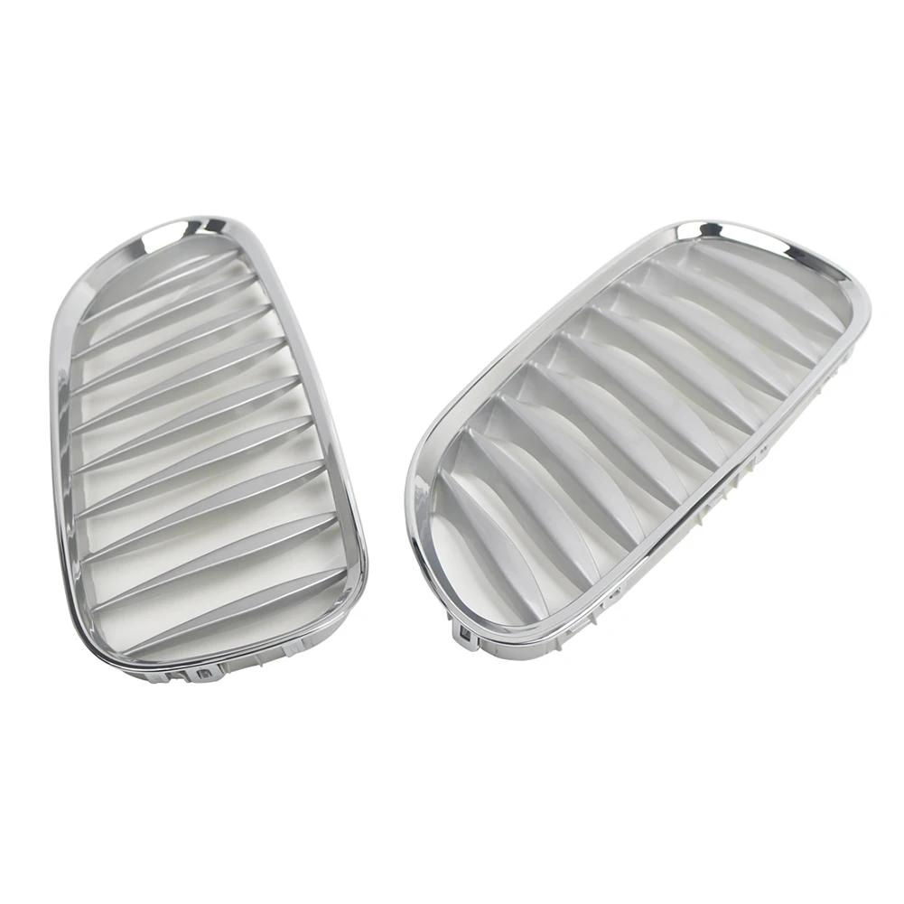 51117117757 For BMW Z4 E85 2003-2008 Chrome Front Bumper Kidney Grill Car Convertible Silver Plating Front Kidney Grille