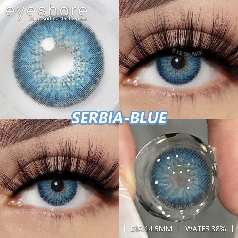 

EYESHARE 1 пара цветных контактных линз Новые модные синие контактные линзы Натуральные серые зрачки Зеленые модные линзы Коричневые контактные линзы