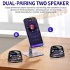 2025 NEW Portable Mini Travel Stereo Outdoor Magnetic Bluetooth Speaker Wireless with RGB Color Light and Phone Holder for ios