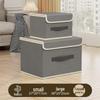 Dustproof Foldable Storage Box for Clothes, Toys, and Underwear - Large Bin for Bedroom Organization