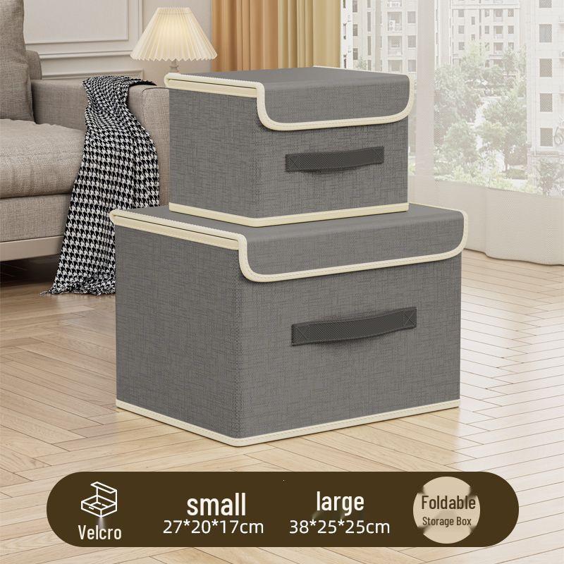 Dustproof Foldable Storage Box for Clothes, Toys, and Underwear - Large Bin for Bedroom Organization
