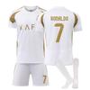 Jugendliche Kinder Erwachsene Benutzerdefinierter Name Fußballtrikots 24/25 Al-Nassr 2. Auswärts #7 RONALDO Sport Trainings Trikot Set mit Socken