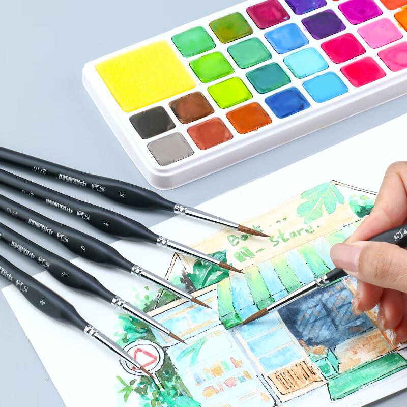 ZhongSheng Weasel Hair Fine Line Art Brushes