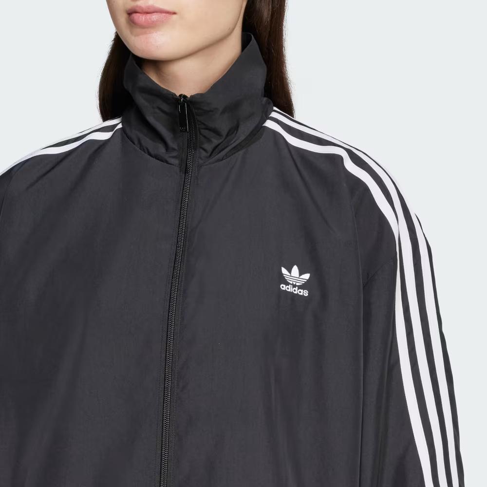 Adidas Womens Adilenium Season 3 Oversized Track Top Black Women Streetwear JD3392
