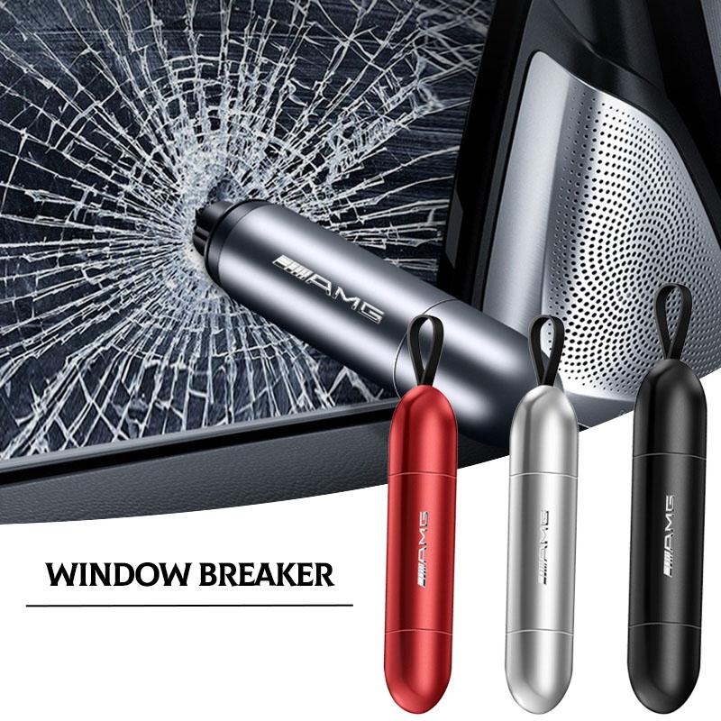 Car Safety Hammer Emergency Window Breaker Seat Belt Cutting Machine For Mercedes Benz AMG GLE GLS GLC CLA GLB ML C500 C200 C300 W204 W206 W205 W203