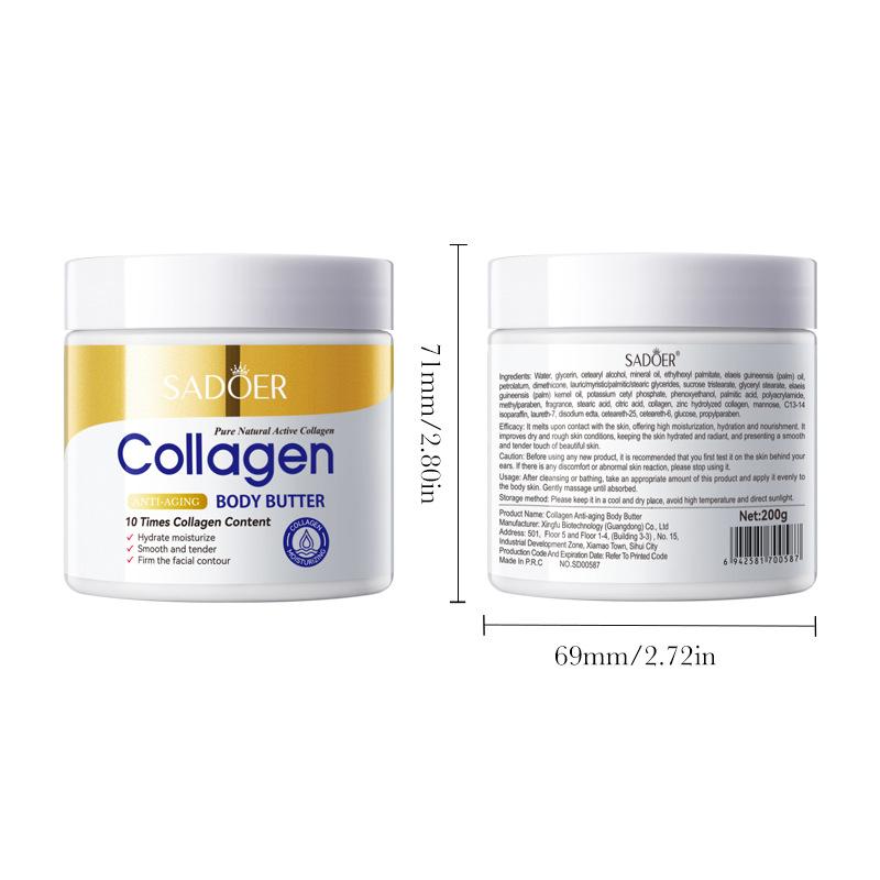 Collagen Body Butter 200g (Anti-Aging Moisturizing Moisturizing Body Lotion Skin Care Products)